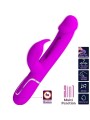 PRETTY LOVE KAMPAS VIBRADOR RABBIT 3 EN 1 MULTIFUNCION CON LENGUA FUCSIA