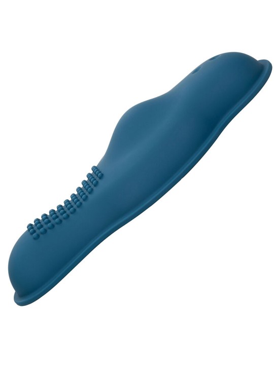 CALEXOTICS RIDER MASAJEADOR DOBLE MOTOR CONTROL REMOTO AZUL