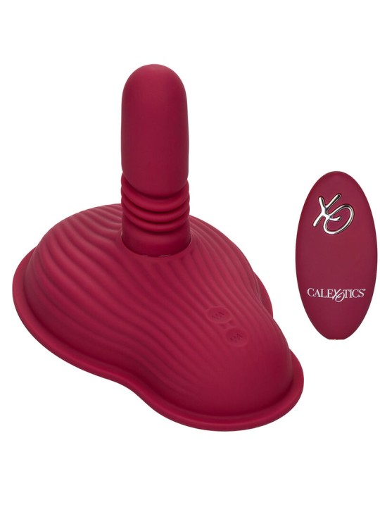 CALEXOTICS RIDER MASAJEADOR DOBLE MOTOR CONTROL REMOTO ROJO