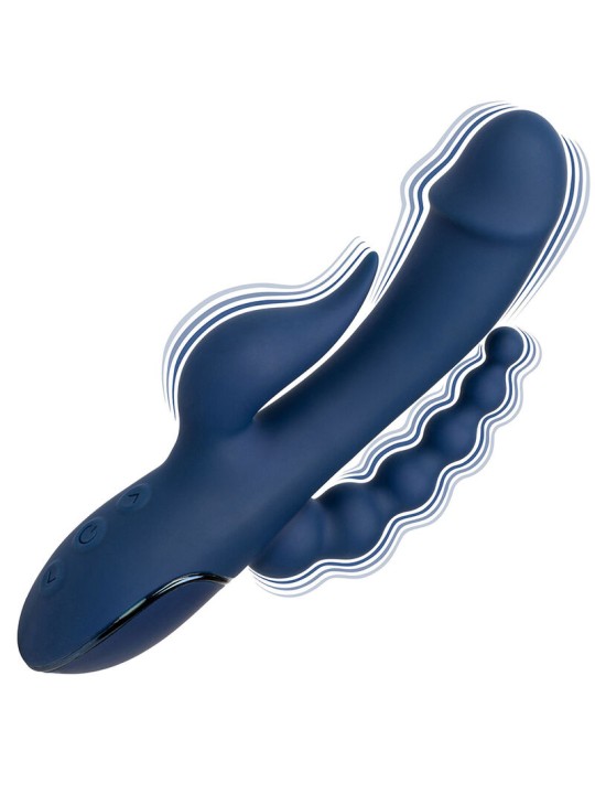 CALEXOTICS VIBRADOR TRIPLE ORGASM AZUL