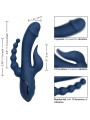 CALEXOTICS VIBRADOR TRIPLE ORGASM AZUL