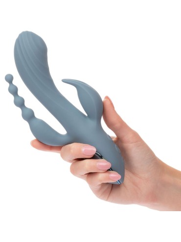 CALEXOTICS VIBRADOR TRIPLE EXTASIS GRIS