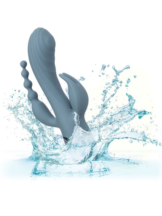 CALEXOTICS VIBRADOR TRIPLE EXTASIS GRIS