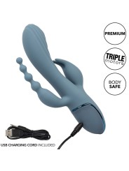 CALEXOTICS VIBRADOR TRIPLE EXTASIS GRIS
