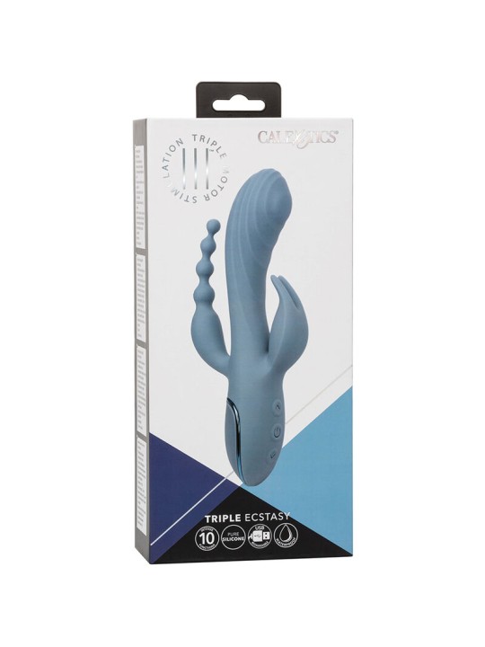 CALEXOTICS VIBRADOR TRIPLE EXTASIS GRIS