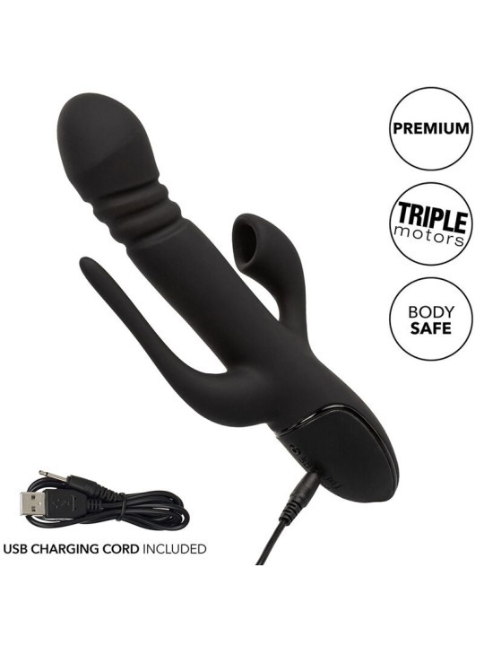 CALEXOTICS VIBRADOR TRIPLE EUPHORIA NEGRO