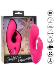 CALEXOTICS SO CAL SUSHINE VIBRATOR RABBIT FUCSIA BY CALIFORNIA DREAMING