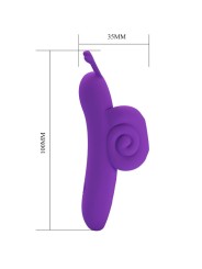 PRETTY LOVE SNAIL PODEROSO ESTIMULADOR DE DEDO MORADO