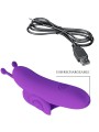 PRETTY LOVE SNAIL PODEROSO ESTIMULADOR DE DEDO MORADO