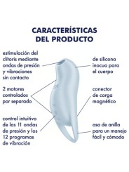 SATISFYER POCKET PRO 1 ESTIMULADOR CLITORIS AZUL CLARO
