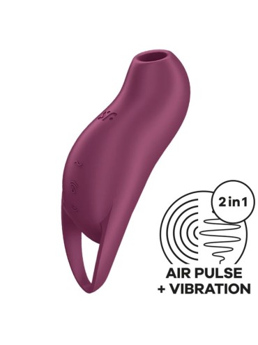 SATISFYER POCKET PRO 1 ESTIMULADOR CLITORIS GRANATE