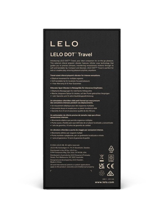 LELO DOT TRAVEL ESTIMULADOR DE CLITORIS ROSA