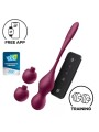 SATISFYER LOVE BIRDS VARY BOLAS VIBRADORES APP GRATUITA ROJO VINO