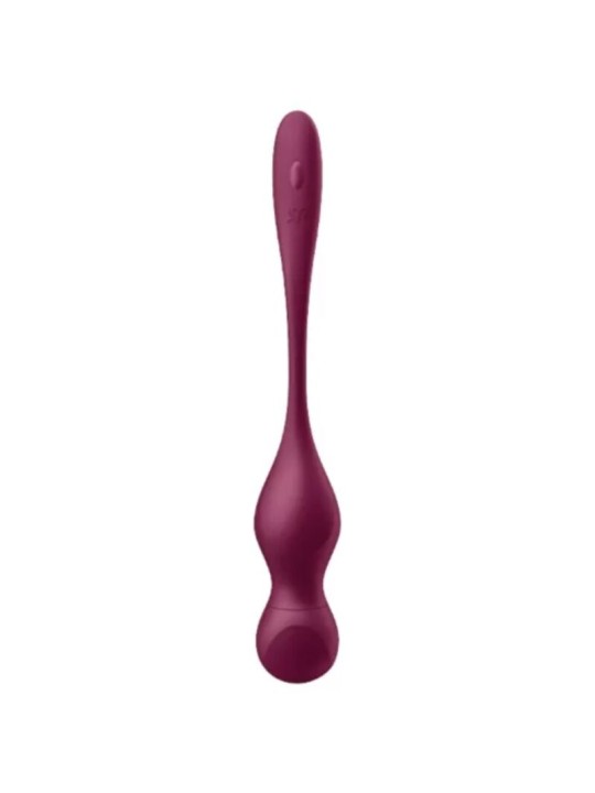 SATISFYER LOVE BIRDS VARY BOLAS VIBRADORES APP GRATUITA ROJO VINO