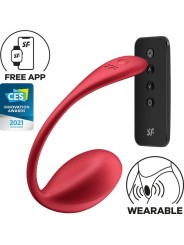 SATISFYER SHINY PETAL ESTIMULADOR PUNTO G CONTROL REMOTO ROJO APP GRATUITA
