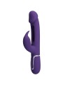 PRETTY LOVE KAMPAS VIBRADOR RABBIT 3 EN 1 MULTIFUNCION CON LENGUA VIOLETA