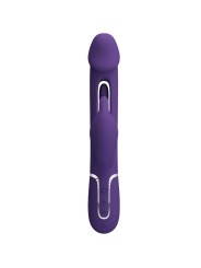 PRETTY LOVE KAMPAS VIBRADOR RABBIT 3 EN 1 MULTIFUNCION CON LENGUA VIOLETA