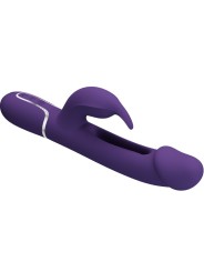 PRETTY LOVE KAMPAS VIBRADOR RABBIT 3 EN 1 MULTIFUNCION CON LENGUA VIOLETA