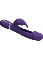PRETTY LOVE KAMPAS VIBRADOR RABBIT 3 EN 1 MULTIFUNCION CON LENGUA VIOLETA