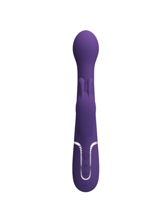 PRETTY LOVE DEJON VIBRADOR RABBIT 3 EN 1 MULTIFUNCION MORADO