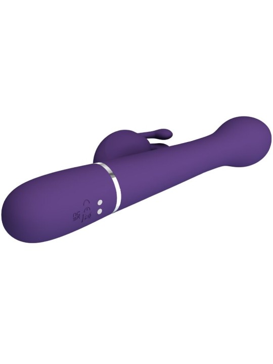 PRETTY LOVE DEJON VIBRADOR RABBIT 3 EN 1 MULTIFUNCION MORADO