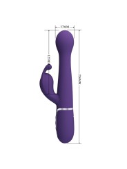 PRETTY LOVE DEJON VIBRADOR RABBIT 3 EN 1 MULTIFUNCION MORADO