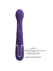 PRETTY LOVE DEJON VIBRADOR RABBIT 3 EN 1 MULTIFUNCION MORADO
