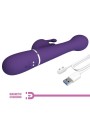 PRETTY LOVE DEJON VIBRADOR RABBIT 3 EN 1 MULTIFUNCION MORADO