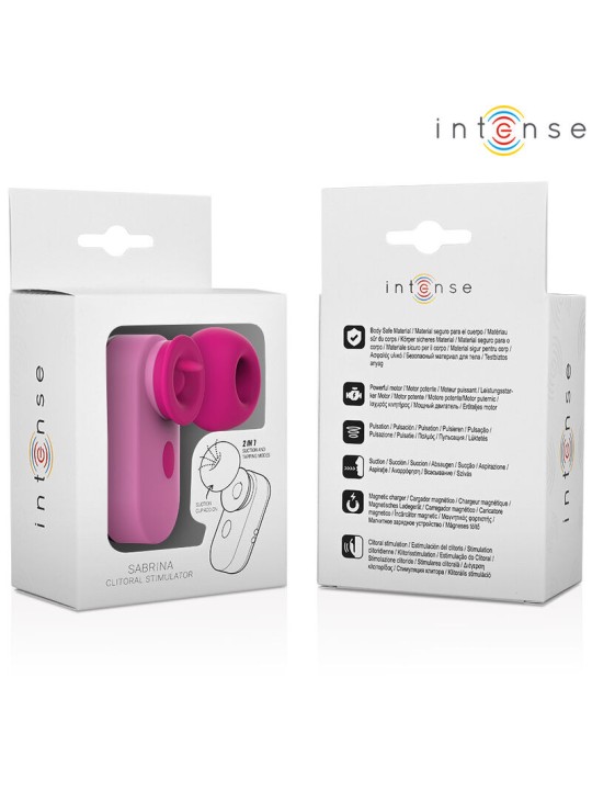 INTENSE SABRINA TRAVEL SET ESTIMULADOR DE CLITORIS ROSA