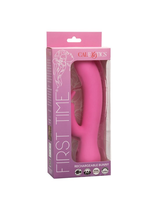 CALEXOTICS FIRST TIME VIBRADOR RABBIT RECARGABLE ROSA