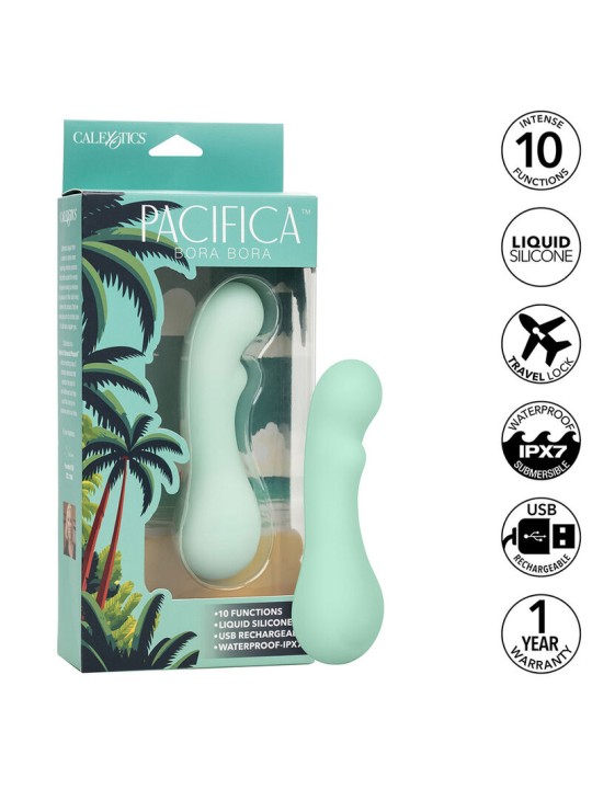 CALEXOTICS PACIFICA BORA BORA ESTIMULADOR PUNTO G 10 VIBRACIONES AQUA