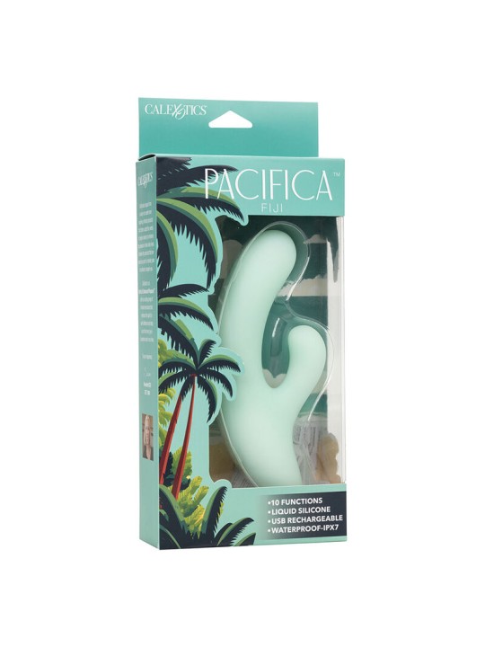 CALEXOTICS PACIFICA FIJI VIBRADOR Y ESTIMULADOR PUNTO G 10 VIBRACIONES AQUA