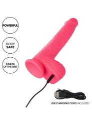 CALEXOTICS STUDS VIBRADOR REALISTICO 10 VIBRACIONES Y ROSA