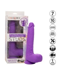 CALEXOTICS STUDS VIBRADOR RECARGABLE Y GIRATORIO 10 VIBRACIONES VIOLETA