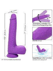 CALEXOTICS STUDS VIBRADOR RECARGABLE Y GIRATORIO 10 VIBRACIONES VIOLETA