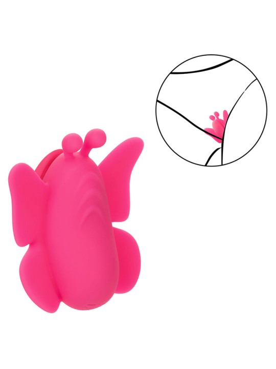 CALEXOTICS NEON VIBES THE FLUTTER VIBE ESTIMULADOR 10 VIBRACIONES ROSA