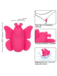 CALEXOTICS NEON VIBES THE FLUTTER VIBE ESTIMULADOR 10 VIBRACIONES ROSA