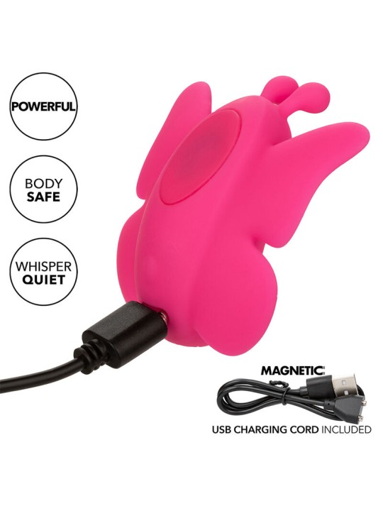 CALEXOTICS NEON VIBES THE FLUTTER VIBE ESTIMULADOR 10 VIBRACIONES ROSA