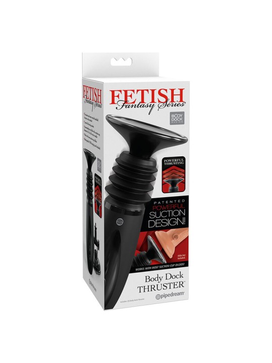FETISH FANTASY SERIES BODY DOCK THRUSTER SUJETA DILDOS CON 7 MODOS DE EMPUJE NEGRO