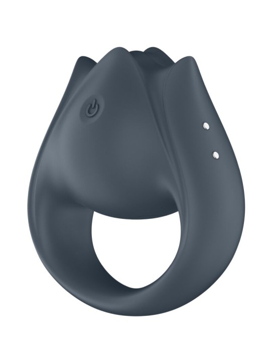 SATISFYER PERFECT PAIR 2 MULTIVIBRADOR 2 EN 1 ANILLO PARA PENE ESTIMULADOR DE DEDO GRIS