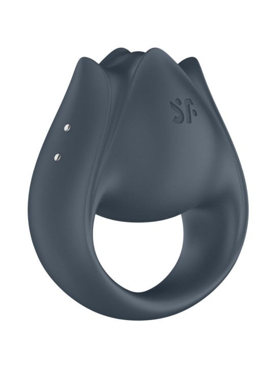 SATISFYER PERFECT PAIR 2 MULTIVIBRADOR 2 EN 1 ANILLO PARA PENE ESTIMULADOR DE DEDO GRIS