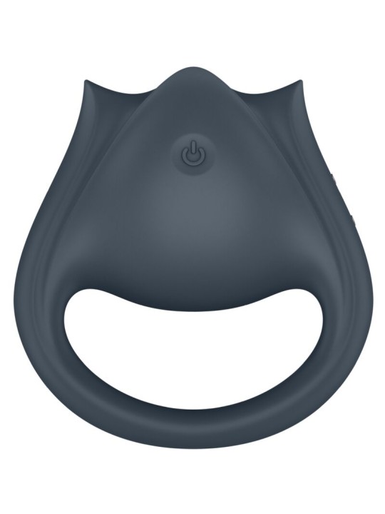 SATISFYER PERFECT PAIR 2 MULTIVIBRADOR 2 EN 1 ANILLO PARA PENE ESTIMULADOR DE DEDO GRIS
