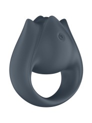 SATISFYER PERFECT PAIR 2 MULTIVIBRADOR 2 EN 1 ANILLO PARA PENE ESTIMULADOR DE DEDO GRIS