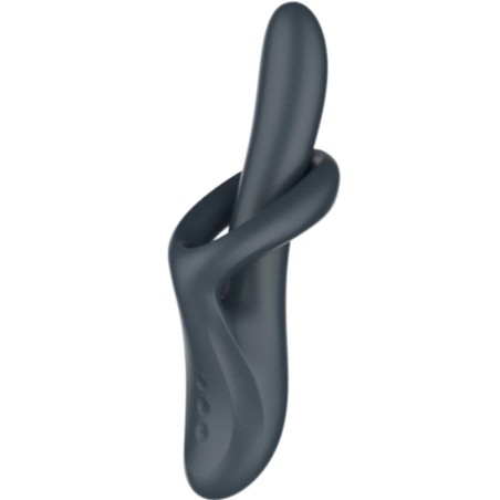 SATISFYER HEAT FLEX 4 VIBRADOR EFECTO CALOR 12 VIBRACIONES GRIS