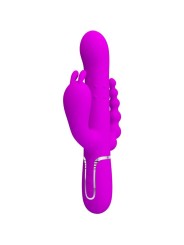 PRETTY LOVE CAMMY TRIPLE VIBRADOR MULTIFUNCION 4 EN 1 ROSA