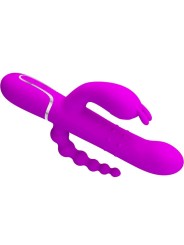 PRETTY LOVE CAMMY TRIPLE VIBRADOR MULTIFUNCION 4 EN 1 ROSA