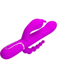 PRETTY LOVE CAMMY TRIPLE VIBRADOR MULTIFUNCION 4 EN 1 ROSA