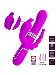 PRETTY LOVE CAMMY TRIPLE VIBRADOR MULTIFUNCION 4 EN 1 ROSA