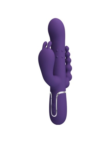 PRETTY LOVE CAMMY TRIPLE VIBRADOR MULTIFUNCION 4 EN 1 MORADO