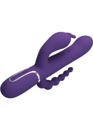 PRETTY LOVE CAMMY TRIPLE VIBRADOR MULTIFUNCION 4 EN 1 MORADO